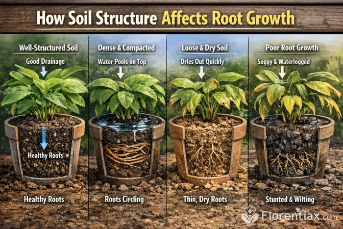 Soil structure impact on root growth