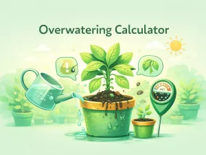 Overwatering Risk Calculator for Indoor Plants