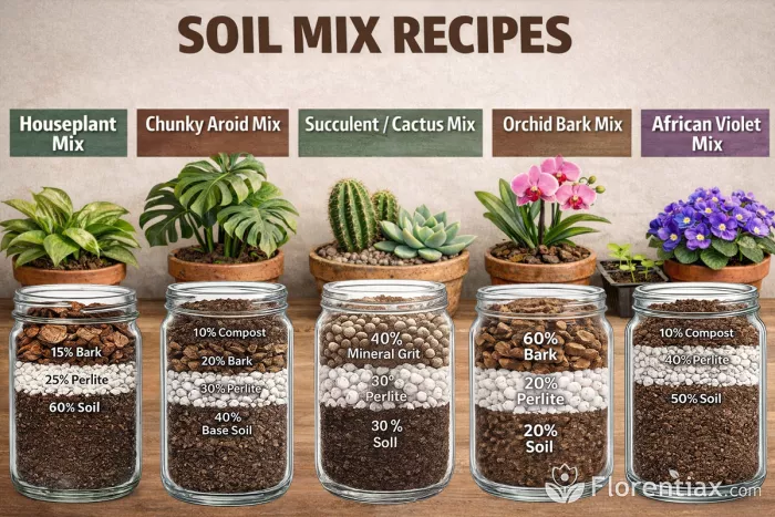 Soil mix recipes for different plants