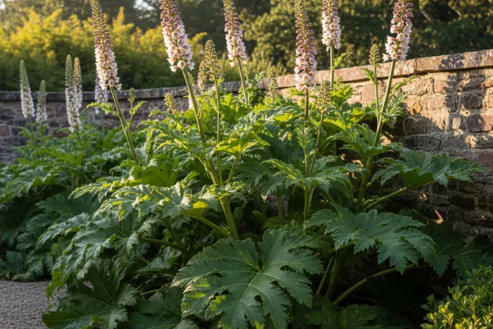 Acanthus light requirements for sturdy structural growth