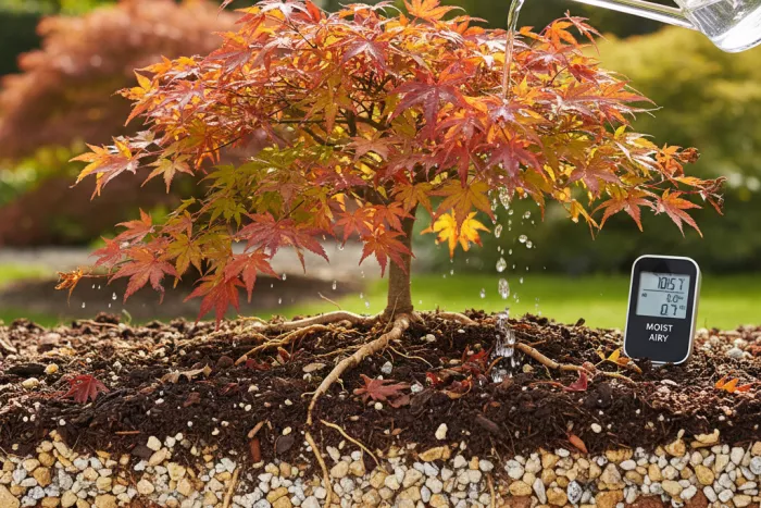 Acer soil mix for balanced moisture
