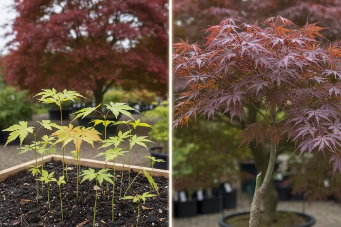 Acer maple propagation from seed or grafting