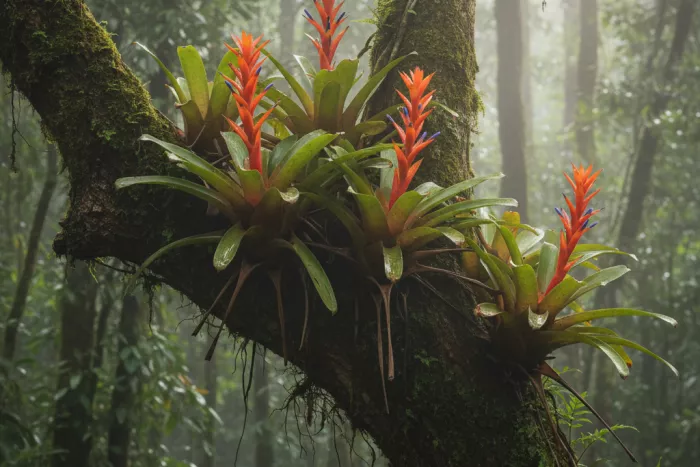 Aechmea bromeliad epiphytic care and watering