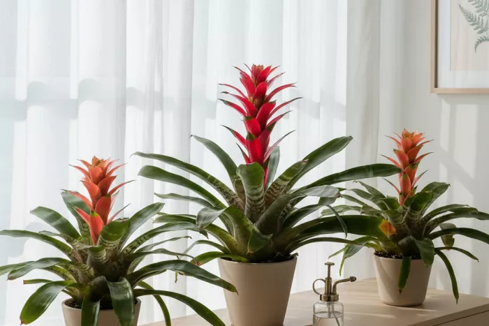 Aechmea bromeliad bright filtered light care