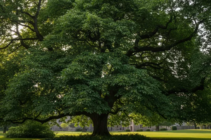 Aesculus tree canopy structure and growth habit