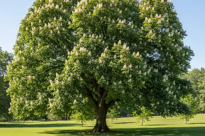 Full sun exposure for Aesculus growth