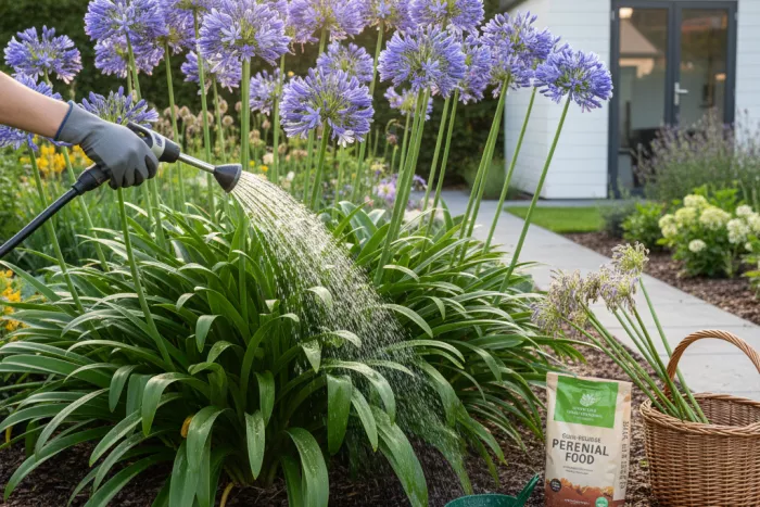 Agapanthus care for tall flowering stems
