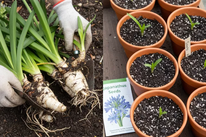 Agapanthus propagation by division or seed