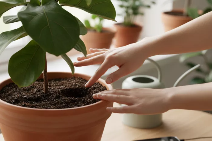 Proper watering frequency for healthy plant roots