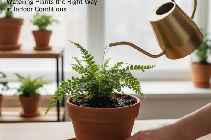 Even indoor plant watering for consistent moisture
