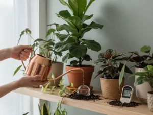 Balanced Watering Techniques for Houseplant Growth