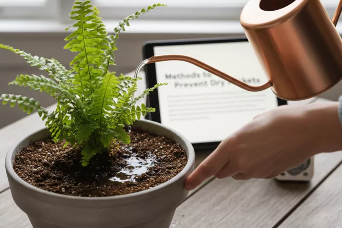 Even watering methods for container plants
