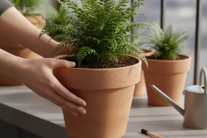 Even moisture control for container plants