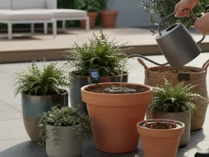Watering Container Plants for Even Moisture Control