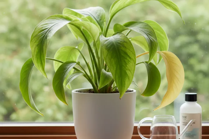 Reversible yellowing leaves stress correction tips