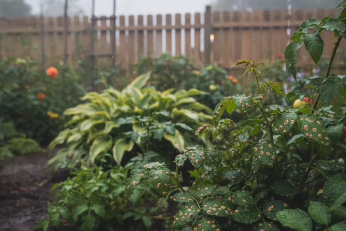 Sudden brown leaf spots after weather changes