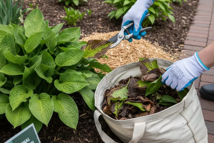Seasonal prevention for sudden brown leaf spots