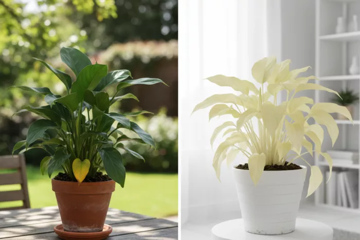 Indoor plant yellowing leaves causes and care