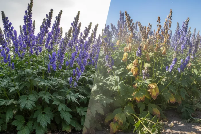 Aconitum temperature needs, cool moist roots