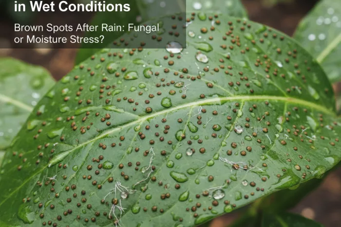 Rain-induced leaf spot fungus prevention