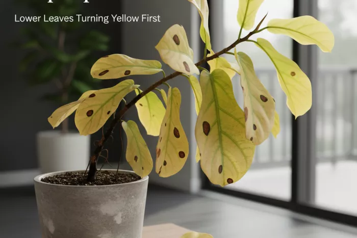 Lower leaves yellowing causes and care fixes