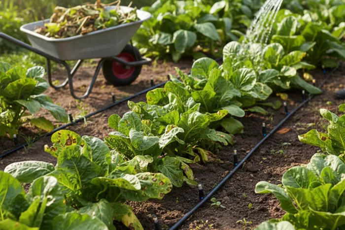 Preventing brown spots with yellow halos outbreaks
