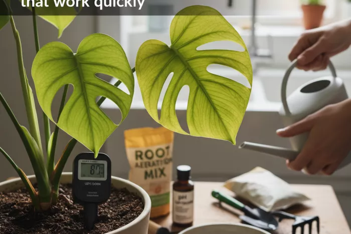 Chlorosis treatment for yellow leaves green veins