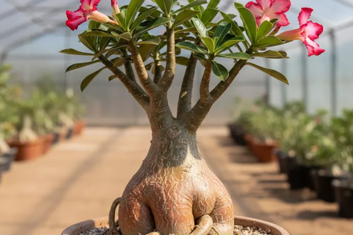 Adenium caudex growth and thickened trunk care