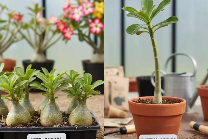Adenium propagation from seeds and cuttings