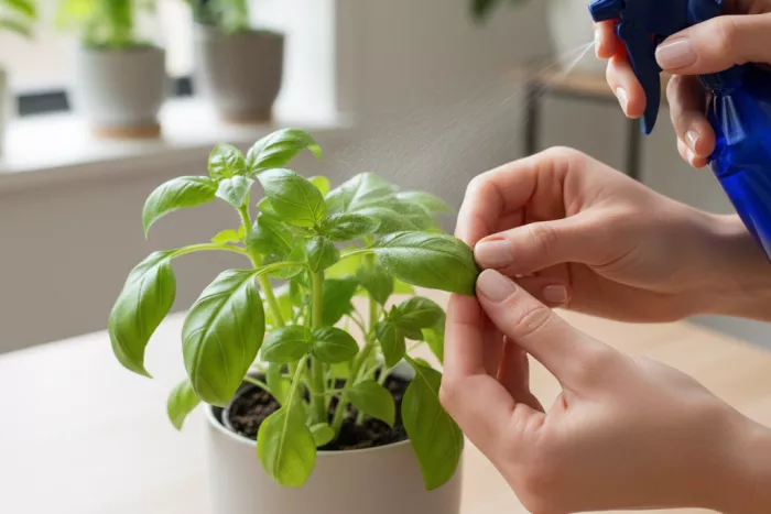 Aphid prevention and early detection on plants