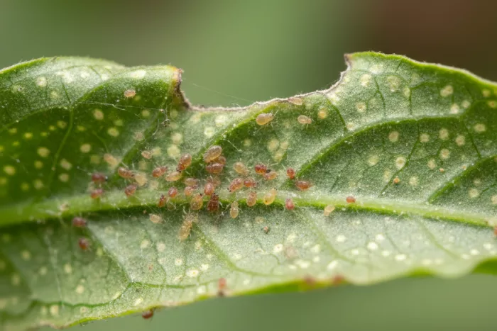 Spider mite infestation identification and control
