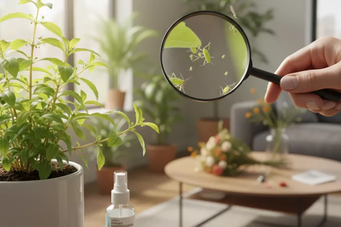 Aphid control for indoor houseplants
