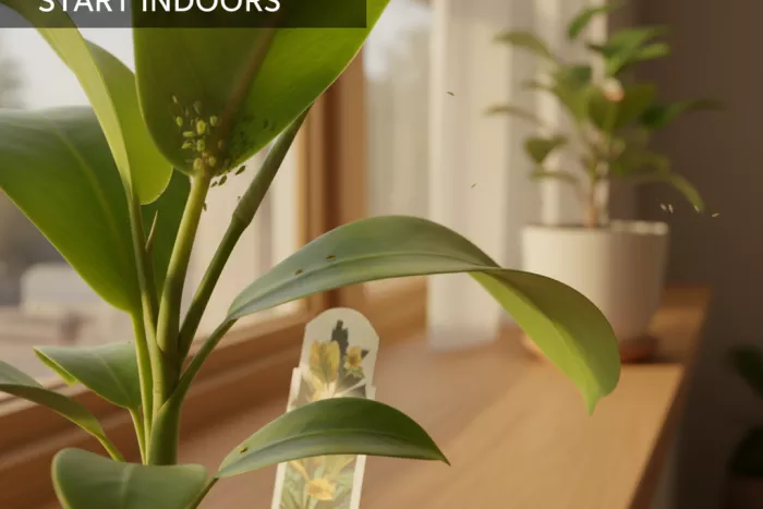Houseplant aphid infestation control and prevention