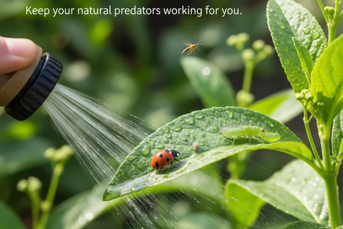 Spider mite control protecting beneficial insects