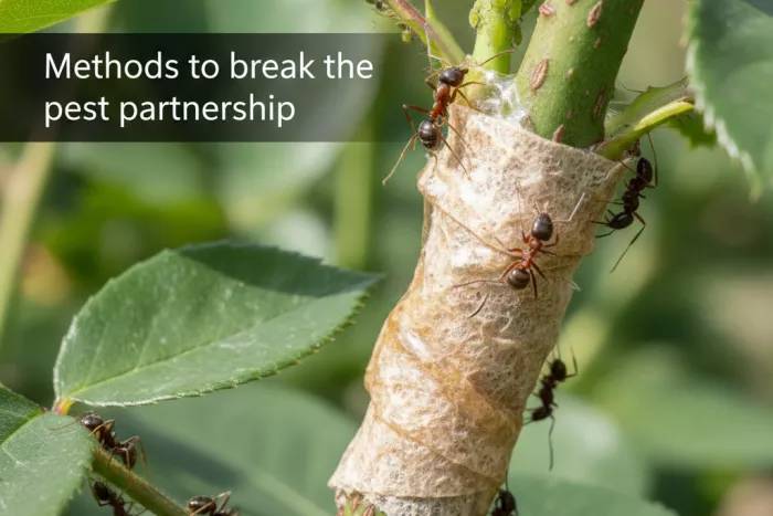 Ant control and aphid infestation management