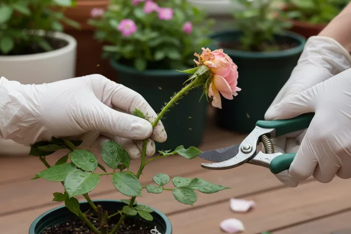 Aphid control on flower buds and blooms