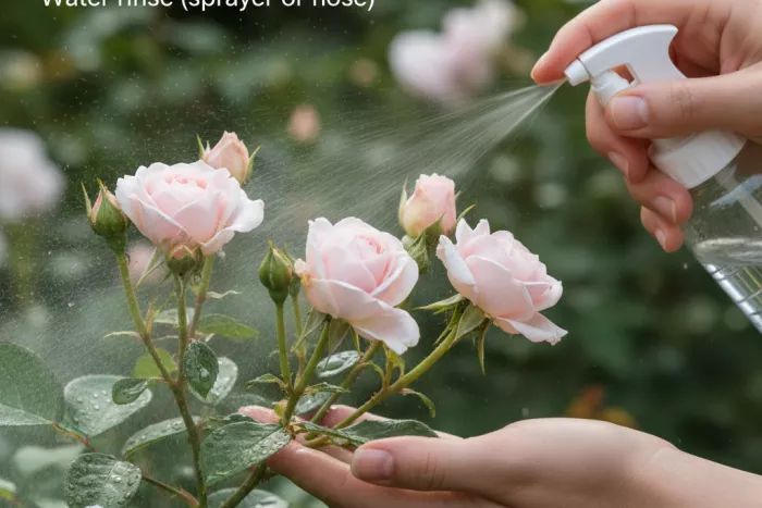 Gentle aphid control for buds and flowers