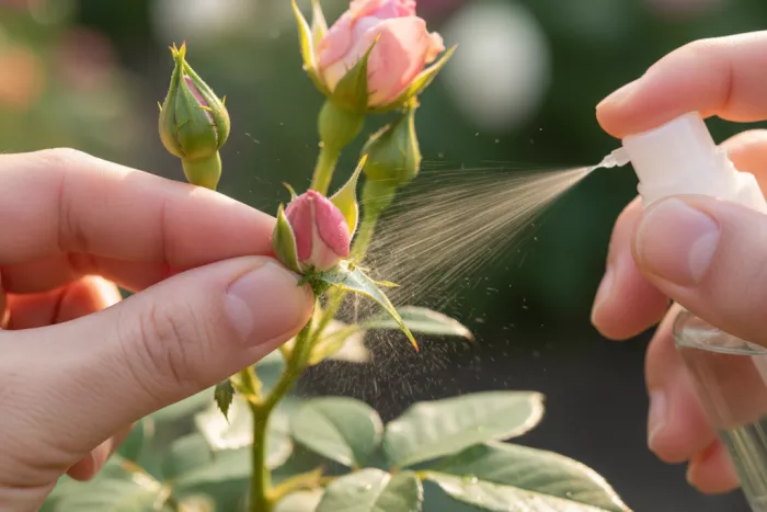 Aphid control for buds and flowers