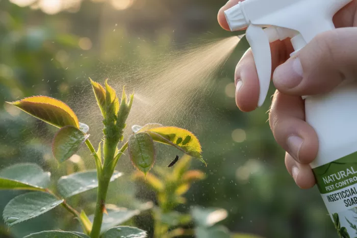 Aphid control timing for outdoor plants