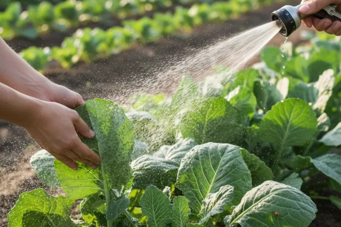 Organic aphid control for vegetable plants
