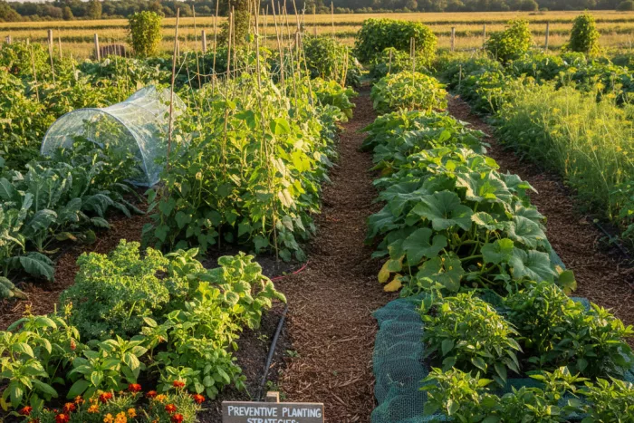 Aphid prevention strategies for vegetable beds