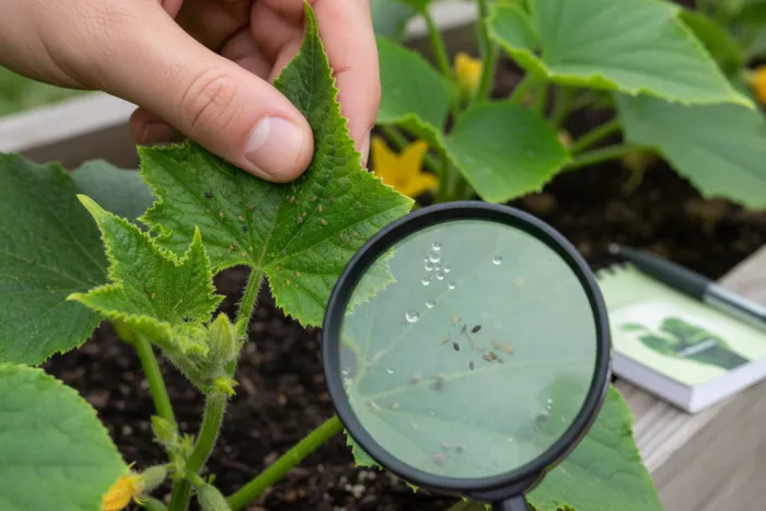 Aphid monitoring and early control on vegetables