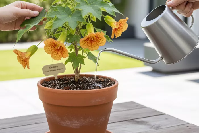 Abutilon soil mix and watering balance