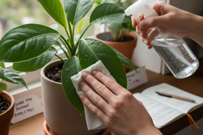 Natural spider mite removal spray schedule