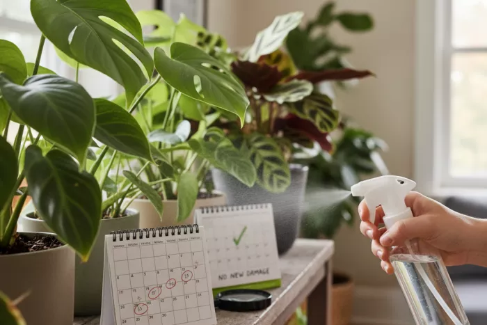 Repeat natural spider mite treatment schedule