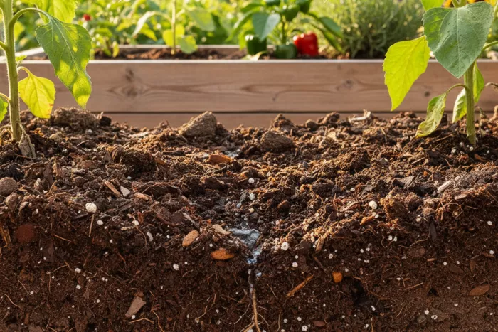Soil conditions for full-sun plants