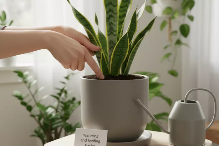 Low-light houseplants watering and feeding basics