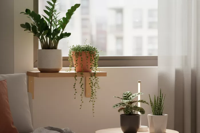 Compact low-light apartment plants for small spaces