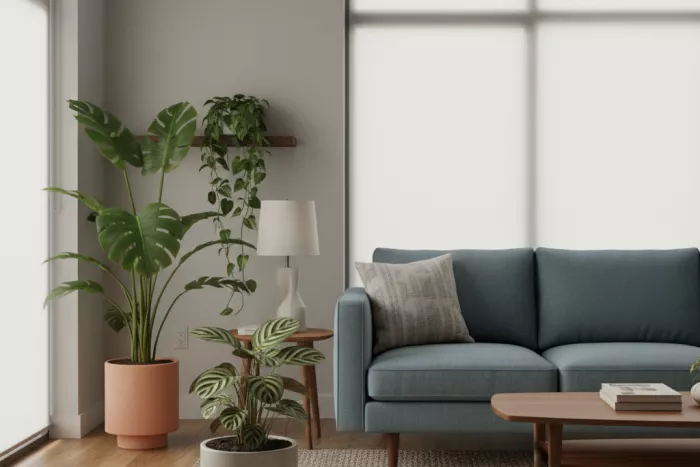 Decorative low-light apartment houseplants