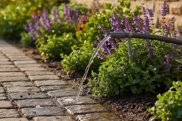 Deep watering compact full-sun border plants